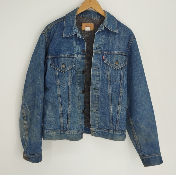 Levi's Jackets & Coats Levis Vintage Blanket Lined Jean Trucker